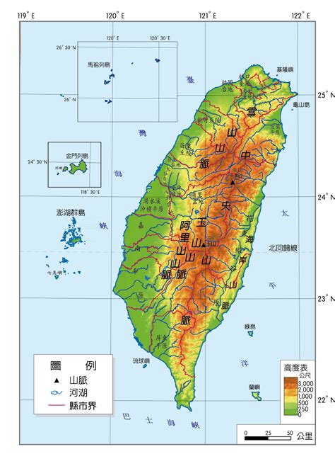 台灣地理口訣